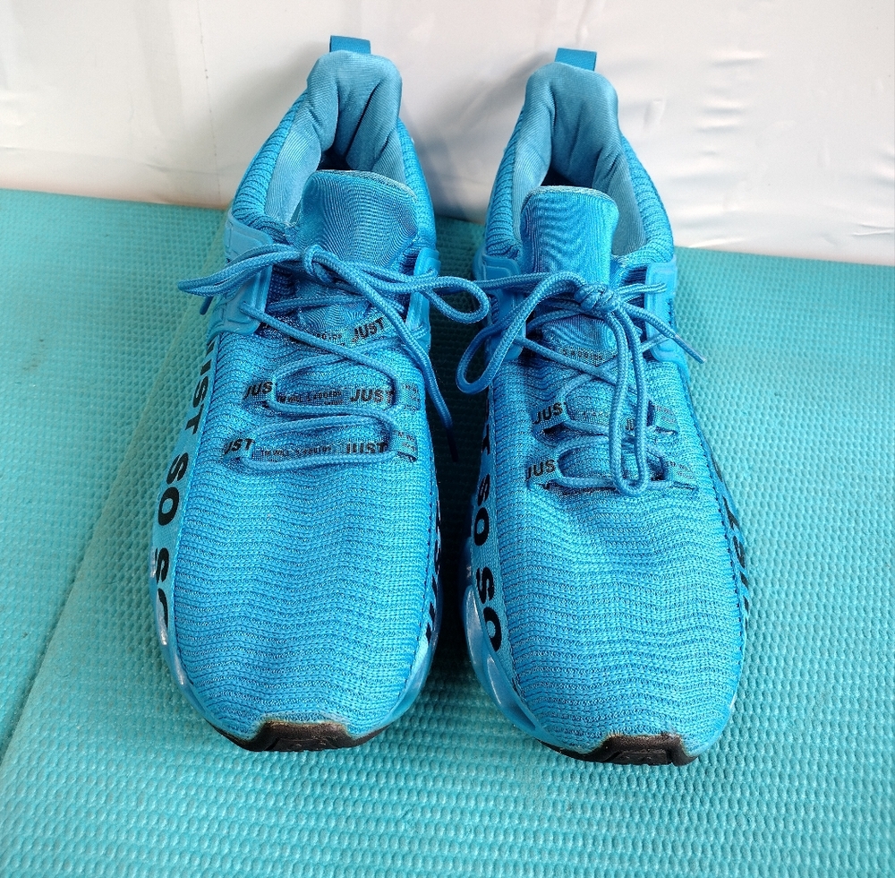 Just so so Mens Running Athletic Shoes Sneakers Sky blue Size 12  (EU Size 46) - Picture 4 of 10